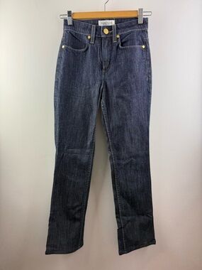 Habitual Made in USA Premium Denim Jeans Size 24 Dark Wash Maltese Cross Y2K